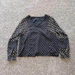 Madewell V Neck Blouse Shirt Size XXS